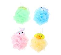 FRCOLOR 4piezas Esponjas De Baño Para Bebés Esponjas De De Animales Divertidos Suaves y Exfoliantes Para Toallas De Baño Para Nueborns y Pequeños