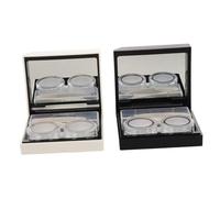 FRCOLOR 4piezas Estuche para Lentes de Contacto Esmerilado de Viaje Unidades Contenedor Hermético para Guardar Lentillas para Bolsas y Bolsillos Cualquier Lugar