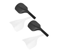 FRCOLOR 4piezas Mascarillas Protectoras Faciales Negras Asa para Teñir el Cabello Protector Anti-laca Protector contra Salpicaduras para Salones de Belleza