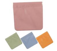 FRCOLOR 4piezas Minibolsas Portátiles para Almacenar Organizador De Bolso Interior Monedero Bolsa De Maquillaje Cierre Presión