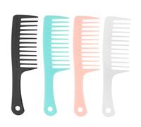 FRCOLOR 4piezas Peine De Peluquería Dientes Redondos Para Cabello Peine Hogar y Viaje