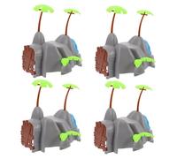 FRCOLOR 4piezas Pilares De Vías De Tren para Maquetas Soportes Elevadores De Diseño Preciso Accesorios para Vías De Ferrocarril Repuestos para Escenarios De Trenes