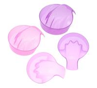 FRCOLOR 4piezas Recipientes Para Manicura De Remojo De Uñas y Pies Recipiente Para Quitaesmalte Para Salón De Uñas