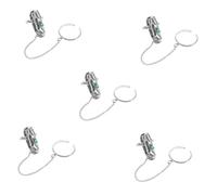 FRCOLOR 5 Anillos Para La Punta De Los Dedos Anillos Para Uñas Joyas De Lujo Para Uñas De Mano Joyas Para Uñas De Imitación Para Mujer Elegantes Simples Para Bodas Delicados Besos