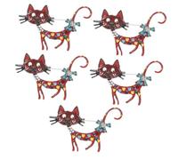FRCOLOR 5 Broches De Gato Para Ropa Pantalones Chal Tensores Alfileres De Gato Broches De Seguridad Para Ropa De Moda Para Mujer Alfiler De Bufanda De Aleación De Zinc