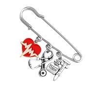 FRCOLOR 5 Broches De Para Mujer Alfiler De Enfermera Alfiler De Seguridad Alfiler De Broches Y Alfileres Para Mujer Alfiler Para Vaqueros Broches