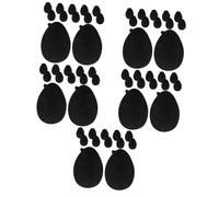 FRCOLOR 5 Juegos Adhesivos Para Antideslizante Empuñaduras De Zapatos De Tacón Alto Almohadillas Protectoras De Tacón Alto Taloneras Para Mujer Resina De Vinilo Black 6 Pares * 5