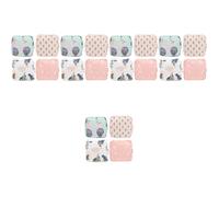 FRCOLOR 5 Juegos Bolsa De Almohadillas Menstruales Papelera Plegable Neceser Colgante Muletón Totalizador Bolsas De Almacenamiento De Toallas Higiénicas Pañal Mini Colorful Metal 4 Uds * 5