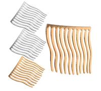 FRCOLOR 5 Juegos De Peines Flexibles De Metal Para El Cabello Peines Laterales Para Velo De Novia Para Mujer De Pequeños Para Peinar 4 Piezas X 5