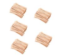 FRCOLOR 5 Juegos Palo De Madera Encerado Colador De Malla Fina Excavador Pavo Real Artesanal Recargable En Niveles Barra De Cera Facial Abordar Conejera Calcomanías Khaki 100 Uds * 5