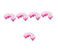 FRCOLOR 5 Juegos Quitaesmalte Prensa De Uñas Accesorios Para Uñas Dedo Tarro De La Bomba Paraca Herramienta Gel Removedor Polaco Remojo De Uñas Clavos Limpiar Bol El Plastico 2 Piezas * 5