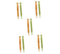 FRCOLOR 5 Juegos Tabla De Masaje Muscular Head Massager Masajeador Brazos Marquesa Massagem Foot Massager Pluma De Acupuntura Palo De Cara Resina Guasha De Acupresión 2 Piezas * 5
