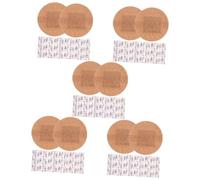 FRCOLOR 5 Juegos Vendaje De Tela Plastificante Flexible Venda Para Heridas Pegatina Para El Cuidado De Heridas Adhesivo Vendas Tejido Elástico Light Brown 50 Uds * 5