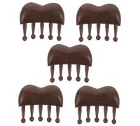FRCOLOR 5 Peines De Masaje En Forma De Nube Peine De Anchos Cuero Cabelludo De Masaje Del Cuero Cabelludo De Madera Para El Cabello Pequeño Para El Cabello