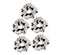 FRCOLOR 5 Piezas Anillo De Pelo Para El Pelo De Vaca Coletero Para Secar El Cabello Gomas Para El Pelo De Satén Coleteros Decorativos Para El Cabello Tela Niño Mollete Gracia