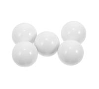FRCOLOR 5 Piezas Bola de giradrícula Rueda de Grande Bolas de Rueda de Juego de rueca Cuentas de Juego de Festival Cuentas Redondas Acrílico Blanco