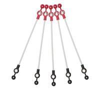 FRCOLOR 5 Piezas Cable de Alambre Terminal de Anillo y Cubierta para Adaptador de Cargador de Batería de Triciclo y Ebike, Resistente al Clima para Viajes