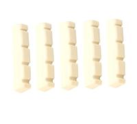 FRCOLOR 5 piezas Cejuela para Guitarra Eléctrica de Plástico Ranurada Duradera y Compacta Accesorios para Instrumentos con Superficie Pulida y Fácil Instalación