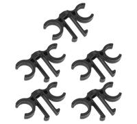FRCOLOR 5 Piezas Clip de PVC para Bastones de Trekking Negro, Organizador Confiable para Actividades al Aire Libre y Senderismo, Broche Práctico para Múltiples Bastones