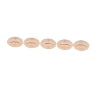 FRCOLOR 5 Piezas De Tatuajes De Labios De Práctica De Silicona De Doble Cara Piel Falsa Para Maquillaje Herramienta Portátil Para Tatuar.