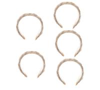 FRCOLOR 5 Piezas Diadema De Organza Turbantes Para Mujeres Joyas Para El Cabello Accesorios Para El Cabello Damas Diademas Diadema De De Pelo Diadema De Encaje El Plastico