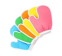 FRCOLOR 5 Piezas Guantes de Ducha Guantes Exfoliantes para Baño para Fregar el Cuerpo Ducha Spa Color Aleatorio