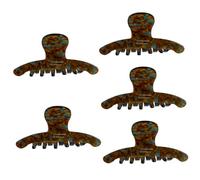 FRCOLOR 5 Piezas Horquilla Clips De Mandíbula Para El Cabello Difusor Pinzas De Garra Para El Cabello Tabla De Frustrar El Cabello Perder Antideslizante Hoja De Acetato Clip De Tiburon