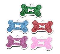 FRCOLOR 5 Piezas Identificación De Mascota Collar Perro Pequeño Letras Aleación Personalizar