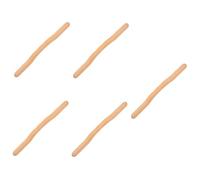 FRCOLOR 5 Piezas Palo raspador de salud cuerpo masajeador de antebrazo sostuvo mascota Palo de masaje de madera Stick de masaje de madera masajeador para viajar masajeador muscular Khaki