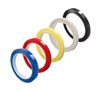 FRCOLOR 5 piezas Pegatinas para Diapasón de Violín y Violonchelo Colores Adhesivas para Guía de Dedos Cinta Adhesiva Duradera PVC para Posicionamiento de Notas Instrumentos Orquestales