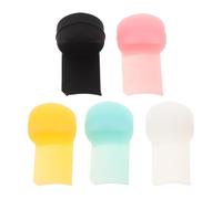 FRCOLOR 5 Piezas Protector para Dedo y Eb Funda Antidesgaste para Evitar Fatiga Colores Blanco Verde Amarillo y Negro