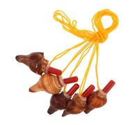 FRCOLOR 5 Piezas Silbato de Concha Natural para Adultos Sonido Marino Único para Fiestas y Actividades al Aire para y Entrenamiento