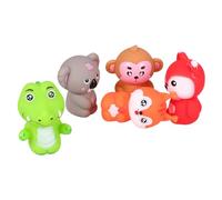 FRCOLOR 5 Piezas Títeres de Dedos de Animales para Coloridos para Interacción Familiar y Lectura de Cuentos Juguetes Educativos para Estimulación Sensorial