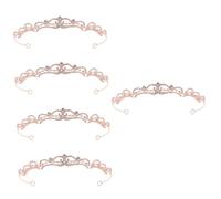 FRCOLOR 5 Piezas tocados de novia fiesta de princesas para niñas coronas para barroca Tiara coronas de cumpleaños para de boda de zinc