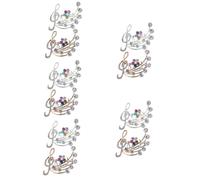 FRCOLOR 5 Series Alfileres Musicales Mujer Broches De Musical Accesorios Perfectos 2 Piezas X 5