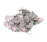 FRCOLOR 50 Piezas llavero elefante encantos de elefante decoraciones clave Titulares de claves bolso decoraciones bolso de fiesta llaveros llavero de elefante de viaje rosa