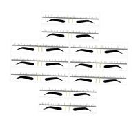 FRCOLOR 50 Piezas Plantillas de Cejas Desechables de PVC Herramienta de Medición y Diseño para Maquillaje de Cejas Guía Práctica para Microblading y Maquillaje