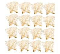 FRCOLOR 50 Redecilla Invisible Para Hacer Moños Red Elástica De Ballet Para Mujer Redecillas De Malla De Poliéster Doradas