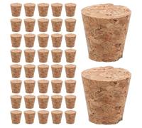 FRCOLOR 50 Unidades Tapones y Función de Preservación de Aroma de Corcho de Madera Cónicos Diseño Elegante para Botellas de Vino y Aceites Esenciales para Proyectos Creativos y Bricolaje