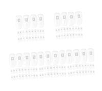 FRCOLOR 500 Piezas Chips de uñas para uñas fake nails hogar esmalte de uñas practica las uñas consejos para practicar las uñas Tricolor manipulador prótesis de mano Pieza de uñas muestra