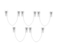 FRCOLOR 5piezas Broche de Cigarra Animal de Metal Borla Pin de Solapa para Chaqueta Pin de Cuello para Traje Broche de Cadena Colgante de Insecto para Camisa Broches