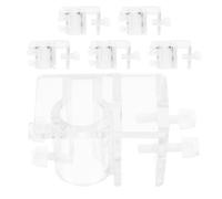 FRCOLOR 6 Abrazaderas Transparentes para Tubos de Acuario Soporte Acrílico para Mangueras de Filtro Clip de Fijación para Tubo de Agua de Pecera Compatible Diámetros Estándar Uso