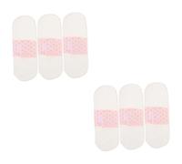 FRCOLOR 6 Almohadillas Sanitarias Lavables Para El Período Compresas Sanitarias Lavables Y Reutilizables Para Mujeres Cómoda Almohadilla Femenina Compresas Sanitarias De Algodón Para