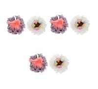 FRCOLOR 6 esponjas de baño para el hogar, esponja de baño de luffa, limpiador de la piel, limpiador corporal, exfoliante corporal, baño, luffa, accesorios de, productos de baño, productos