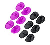 FRCOLOR 6 Pares De Color De Pelo Orejeras De Protección Para Los Oídos Tinte De Pelo Profesional Secador De Pelo Profesional Baño De Peluquería Cubierta De Oído Protector De Plástico Para