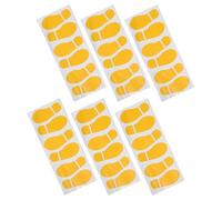 FRCOLOR 6 Pares Pegatinas de Huellas para Zapatos de Pvc Amarillo Limón, Tamaño 20x7 Cm, Diversión Interactiva y Reposicionamiento Repetido para Fiestas de Baile y Manualidades