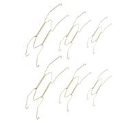FRCOLOR 6 Piezas Colgador Invisible para Platos de Pared de Aleación de Cobre y Abs, Soporte Decorativo Versátil para Exhibición en Casa, Compatible Platos de 4 a 8 Pulgadas