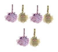 FRCOLOR 6 Piezas De Dibujos Animados Bola De Baño Esponjas De Masaje Esponja De Baño s Exfoliantes Enjuagadora De De Bebé De Para Niños De Para Niños