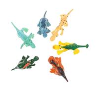 FRCOLOR 6 Piezas de Dinosaurios Juguetes Educativos de Simulación para Decoración de Escritorio Realista para Fiesta de Dinosaurios