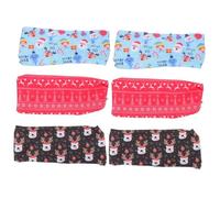 FRCOLOR 6 Piezas diadema navideña elásticas navideñas tocado de diademas para bandana hombre aros de pelo de navidad accesorios para el cabello de las mujeres